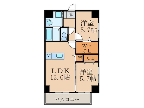 THE SQUARE Central Residenceの物件間取画像